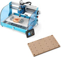 Genmitsu 3018-PROVer V2 Upgraded Desktop CNC Router Machine with GRBL Offline Control + CNC MDF Grid Spoilboard