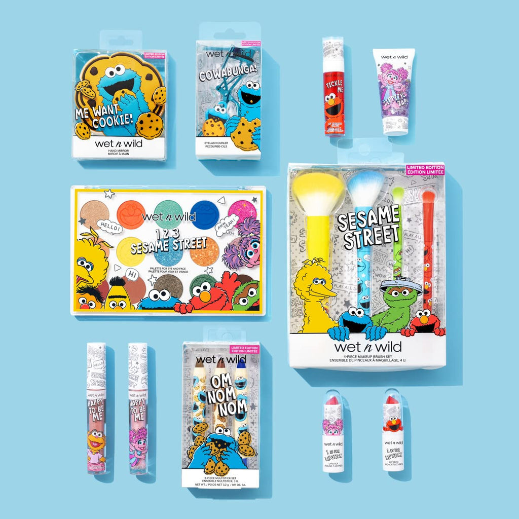 wet n wild Sesame Street Limited Edition PR Box Makeup Set with Brushes, Palettes & Lip Glosses T4688