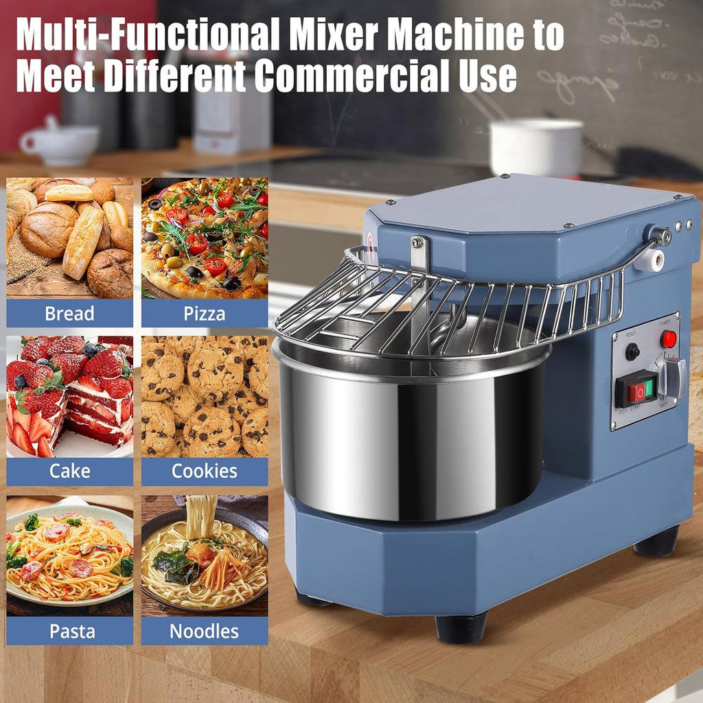 Commercial Dough Mixer 8.5Qt 450W with Stainless Steel Bowl X9434
