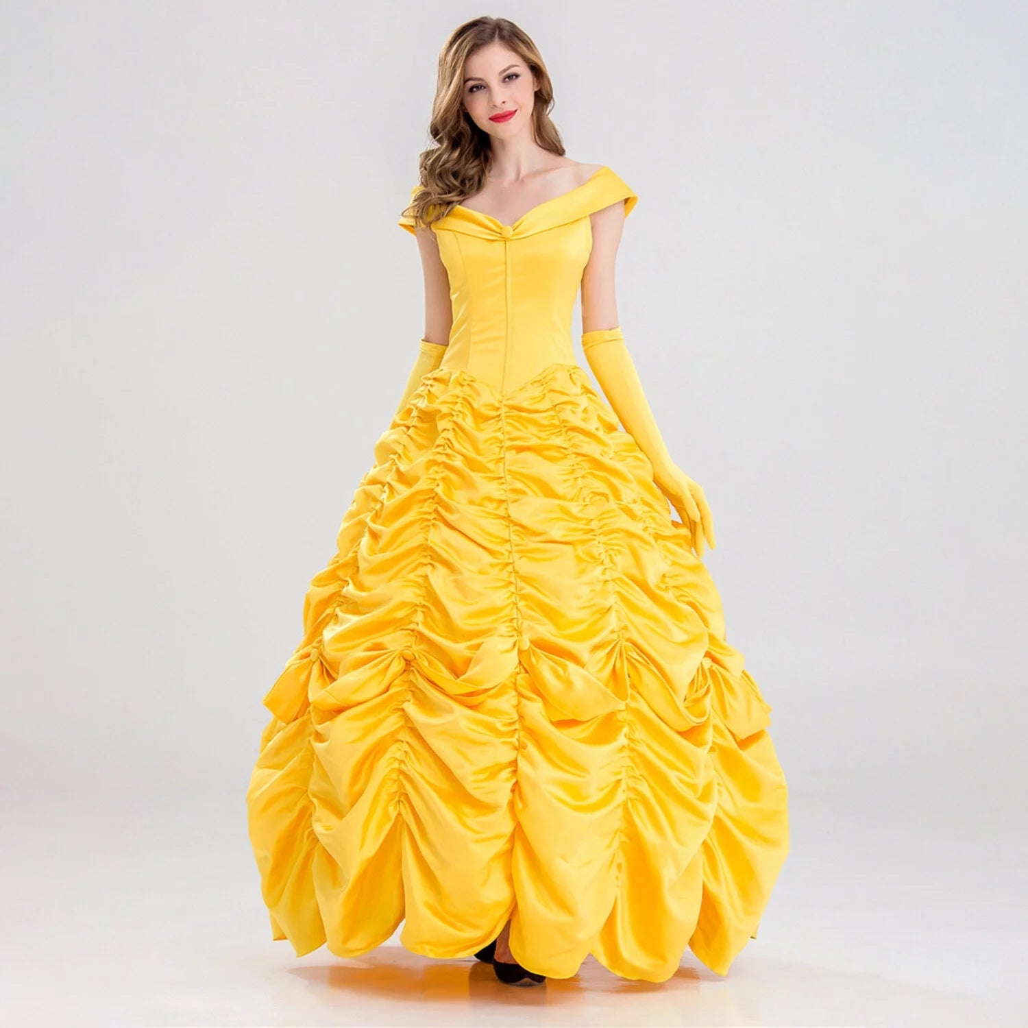 Belle Beauty and Beast Costume for Women Cosplay Princess Dress V894