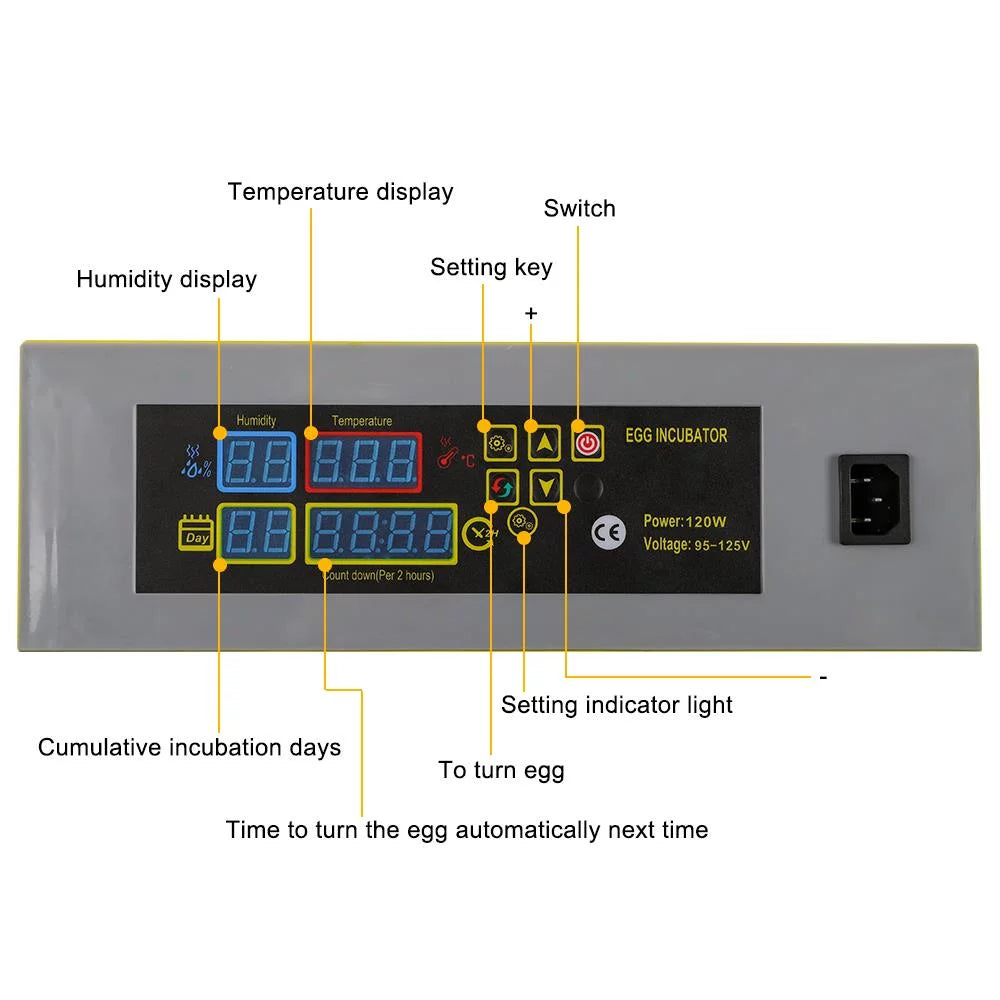 UBesGoo 112 Egg Incubator Digital Control Automatic Poultry Hatcher P112072