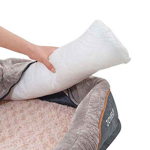 JOYELF Orthopedic Memory Foam Dog Bed Replacement Bolster Insert - Medium S3974