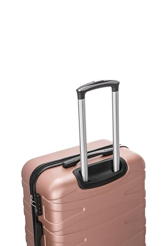 Luggage Set 3 Piece Hard Suitcase with Spinner Wheels and TSA Lock, Rose Gold E924823