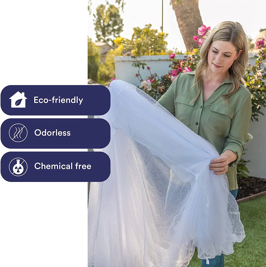 Even Naturals Luxury Mosquito Net Bed Canopy, Ultra Large Bug Net, Mesh 380, 2 Entries I4329
