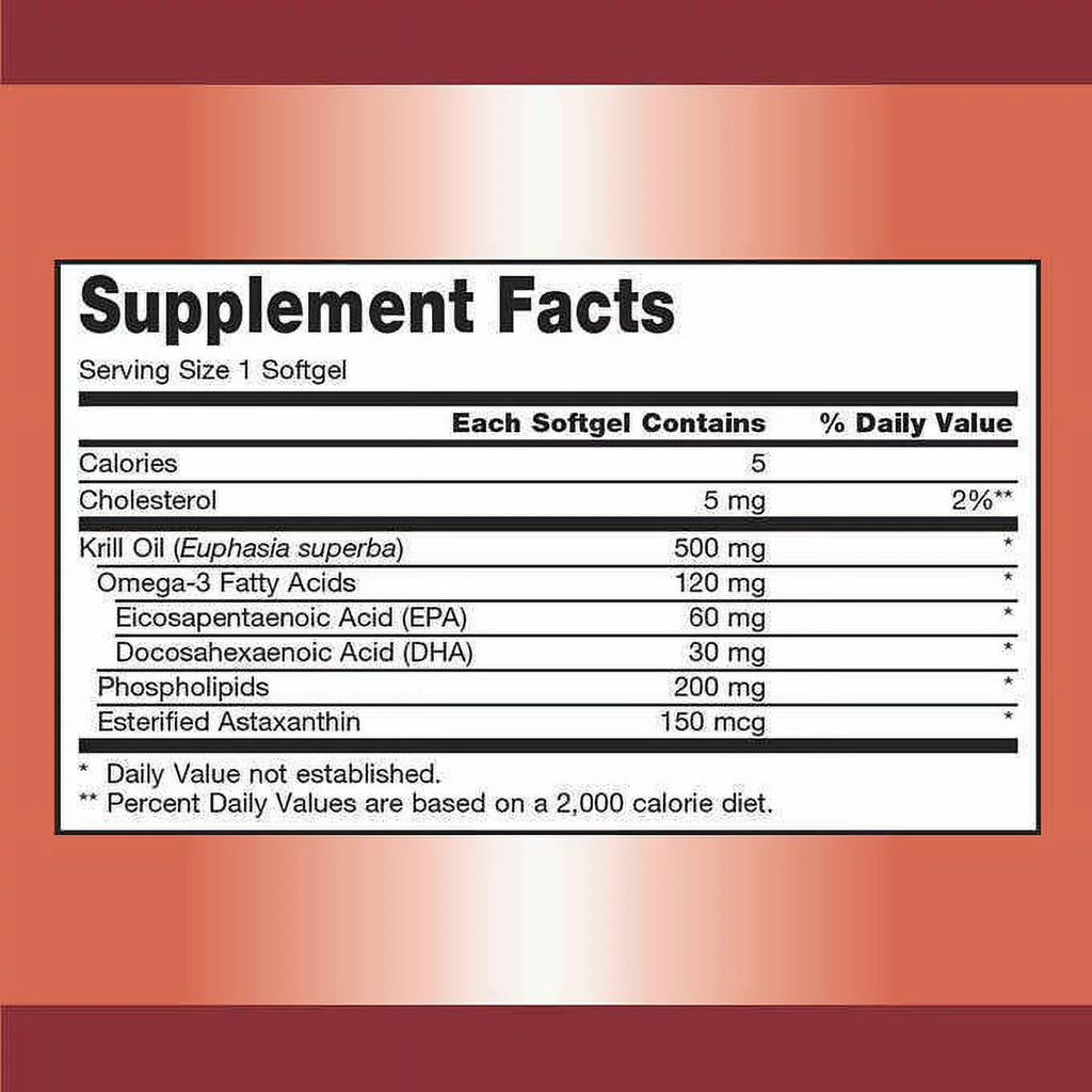 Kirkland Signature Krill Oil 500 mg, 160 Softgels D737
