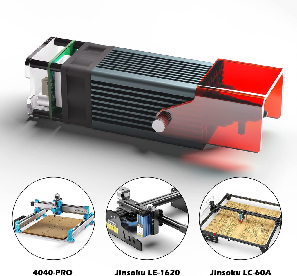 Genmitsu 10W Compressed Spot Laser Module with Air Assist Nozzle V472110