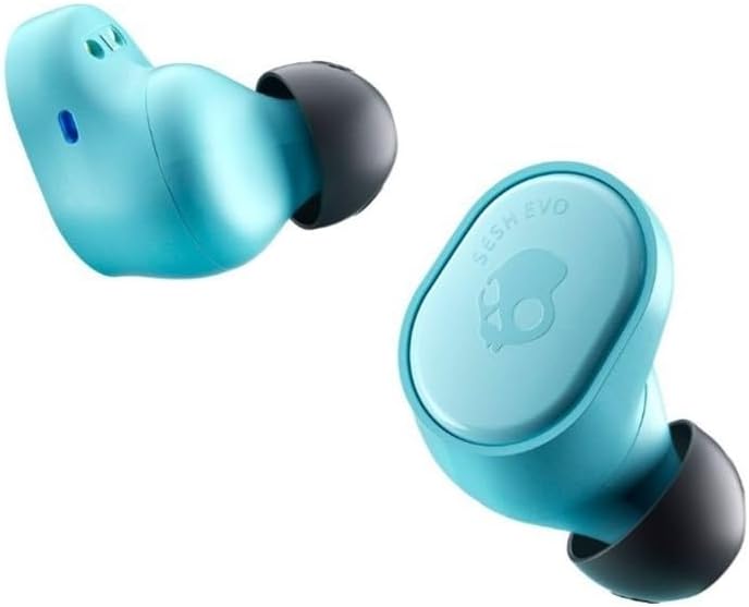 Skullcandy Sesh Evo True Wireless Earbuds with Charging Case (Bleached Blue) U688
