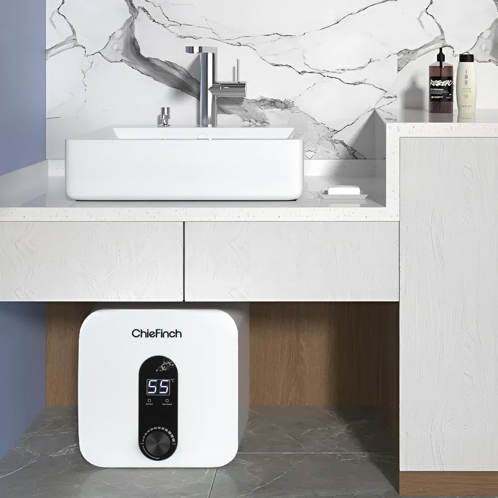 Mini-Tank Electric Under Sink Water Heater 2.6 Gallon, 110V/120V 1500W, White F927624