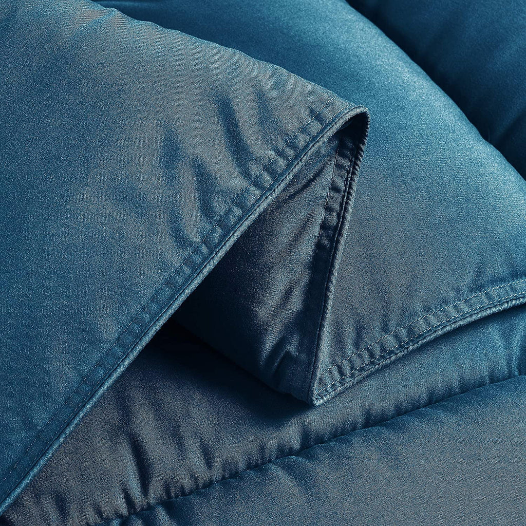 Chezmoi Collection Teal Down Alternative Comforter Queen 3-Piece Set J62383