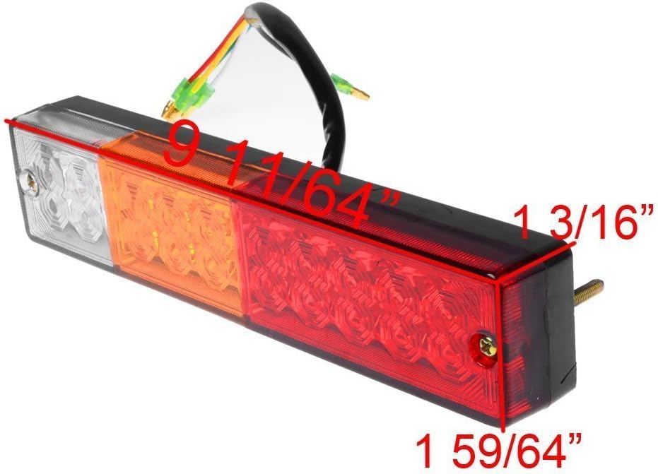 20-LED Truck Trailer Tail Light, Turn Signal & Brake Light, Waterproof (Pack of 2) A63974
