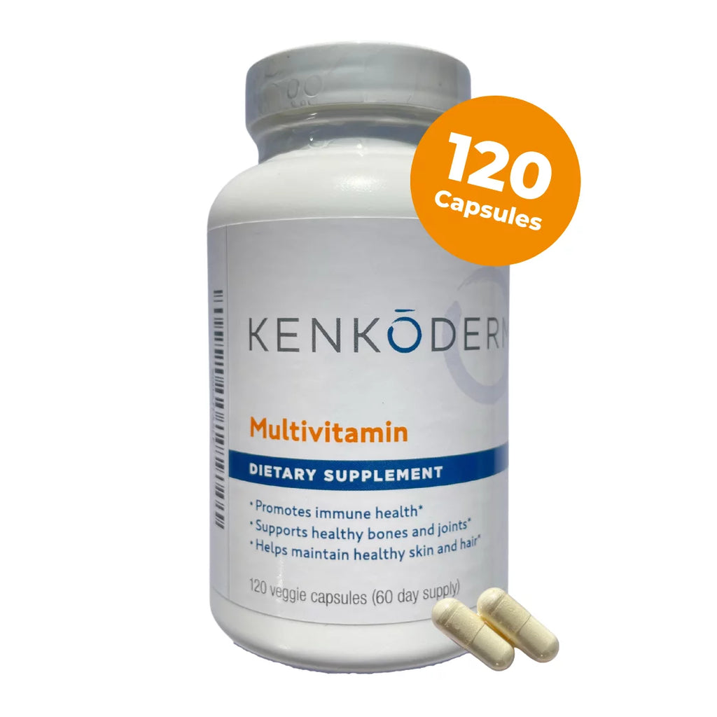 Kenkoderm Multivitamin for Psoriasis, 120 Veggie Capsules C627