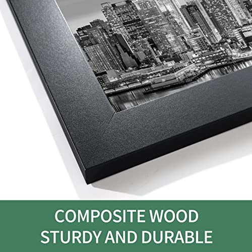 Giverny 8x24 Black Wood Picture Frame for Wall Mounting Z193793