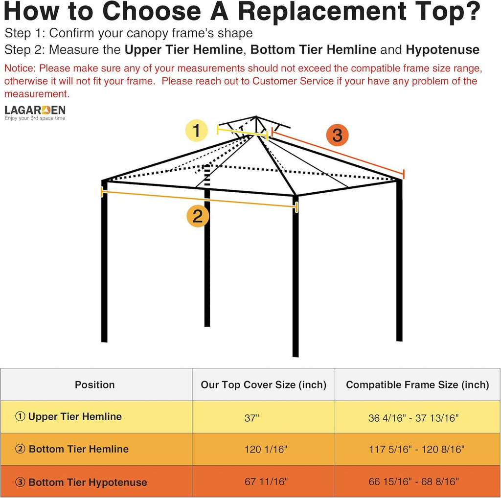 Yescom 10x10 Gazebo Top Replacement Mesh Net for 2 Tier Outdoor Canopy White B5680