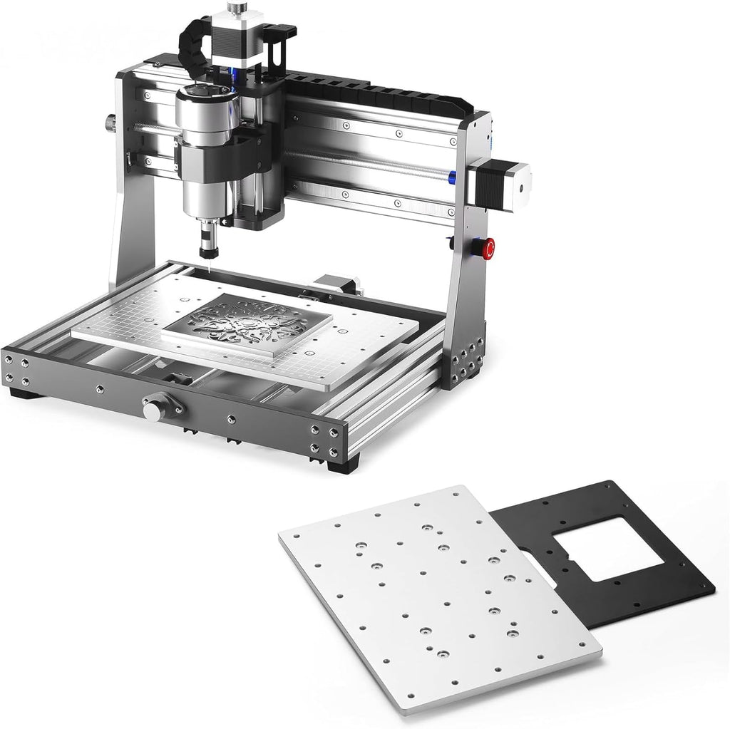 Genmitsu 3020-PRO MAX V2 CNC Router Machine + 3040 Extension Aluminum Spoilboard