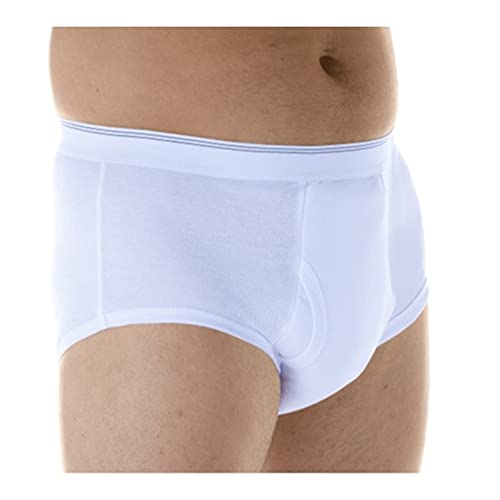 Wearever Incontinence Underwear for Men, Reusable Washable Briefs, Maximum Absorbency, Pack of 3, Small H6337