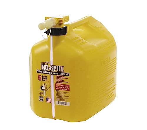 No-Spill NSP-1460, 5 Gallon Gas Can for Fuel with View Stripe,Red