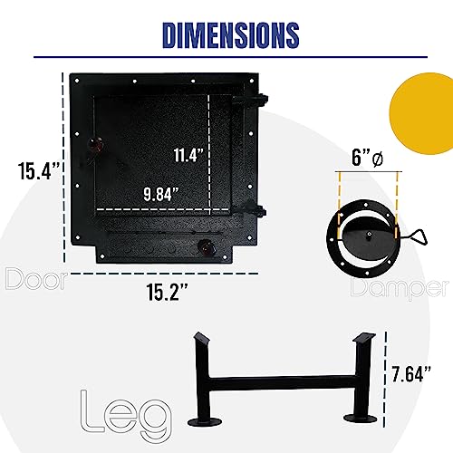 Double Barrel Stove Adapter Kit for 30-55 Gallon Drums K558