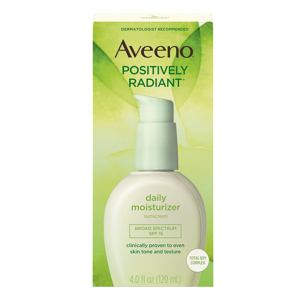 Aveeno Positively Radiant Daily Face Moisturizer SPF 15, 4 fl. oz C5945