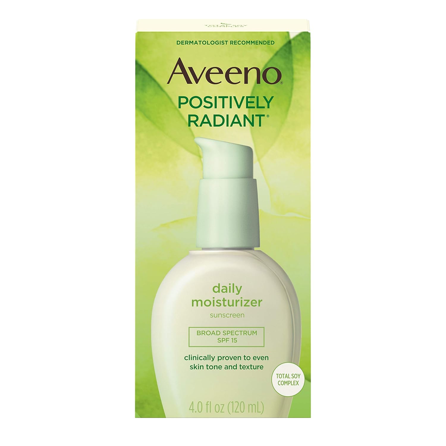 Aveeno Positively Radiant Daily Face Moisturizer SPF 15, 4 fl. oz C5945