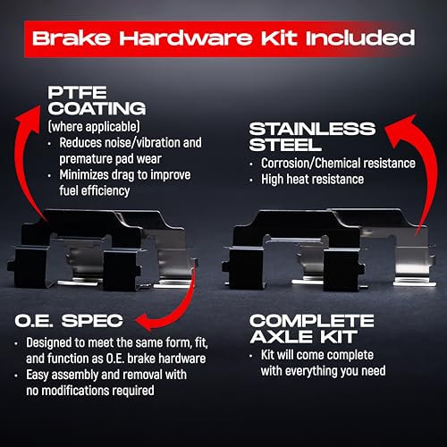 R1 Concepts Front Rear Brake Pads and Rotors Kit for 2005-2010 Honda Odyssey V29308
