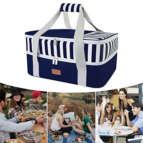 Insulated Casserole Carrier Bag for 9x13 Baking Dish, Blue U63672