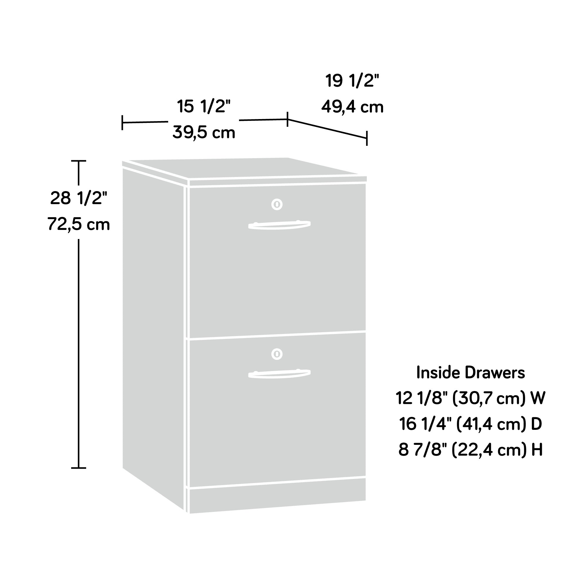 Sauder Via Engineered Wood File Cabinet, Classic Cherry Finish K10652