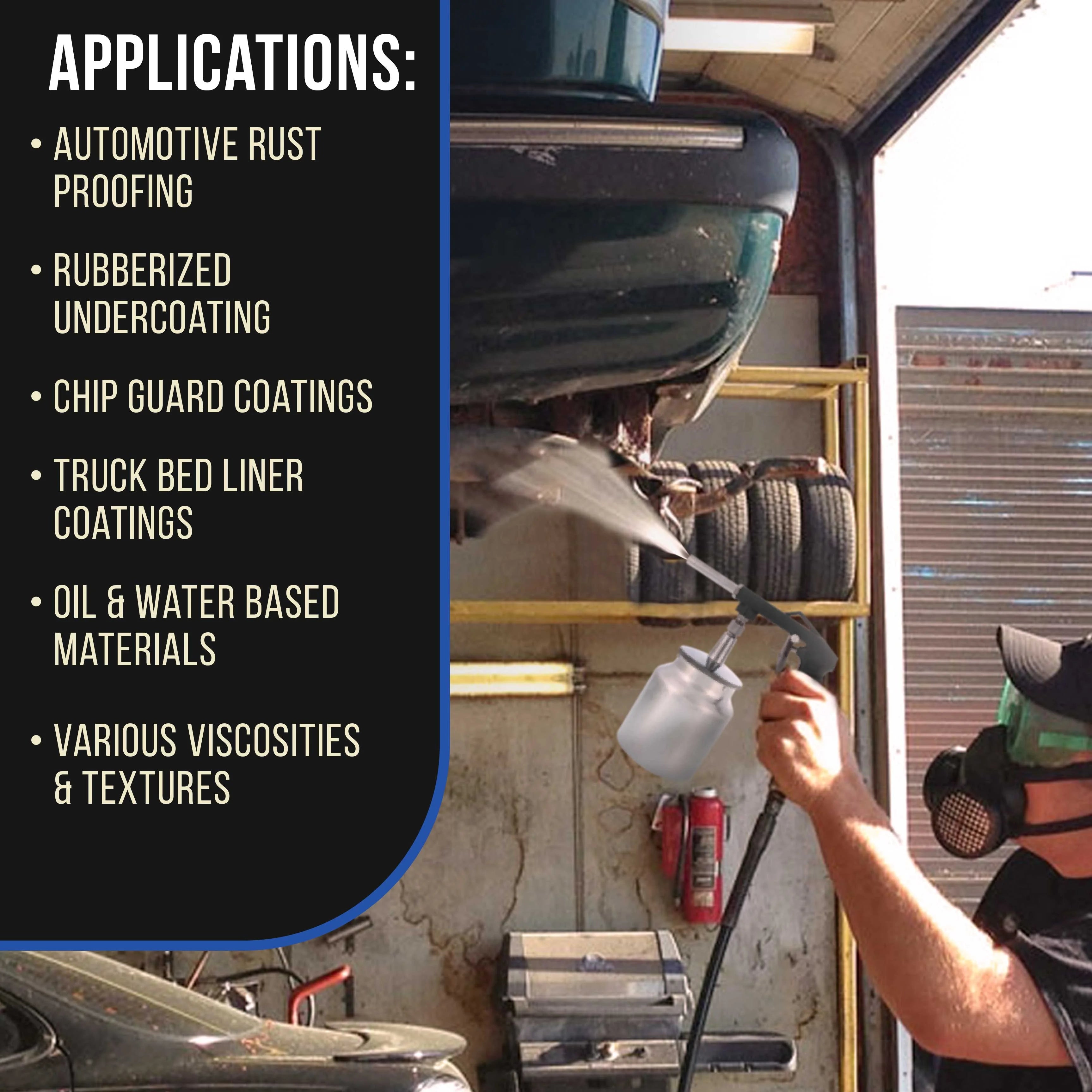 Master Elite Air Undercoating Spray Gun with Regulator & Suction Feed Cup R939
