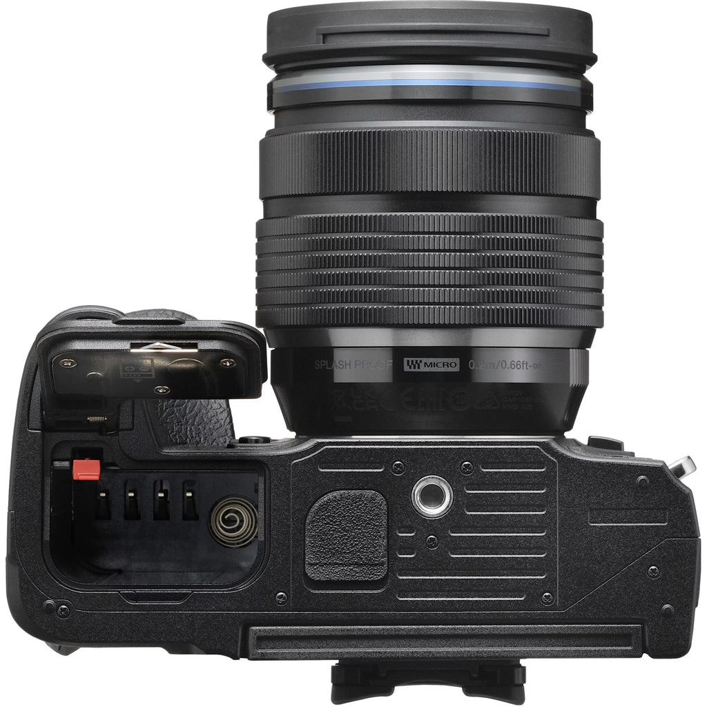 Olympus OM SYSTEM OM-1 20.4MP Mirrorless Camera with Lens, Black J55425