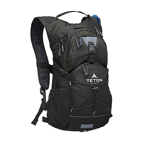 TETON Sports 18L, 22L Oasis Hydration Backpacks– Hydration Backpack for Hiking, Running, Cycling, Biking, Hydration Bladder Included – Plus a Sewn-in Rain Cover