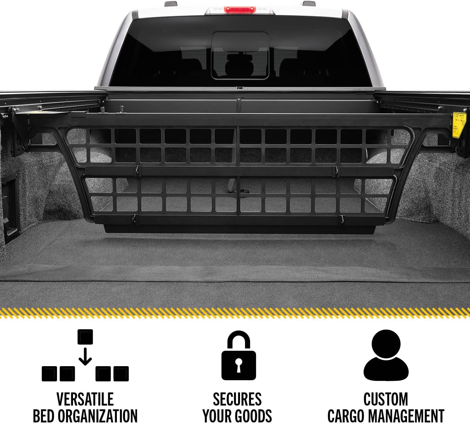 RealTruck Roll-N-Lock Cargo Manager Truck Bed Organizer CM226 for Chevy/GMC Silverado/Sierra 2500/3500HD V9245