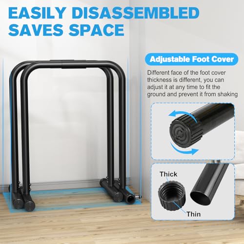 RELIFE Dip Station Heavy Duty Dip Stands Fitness Workout Bar D12212
