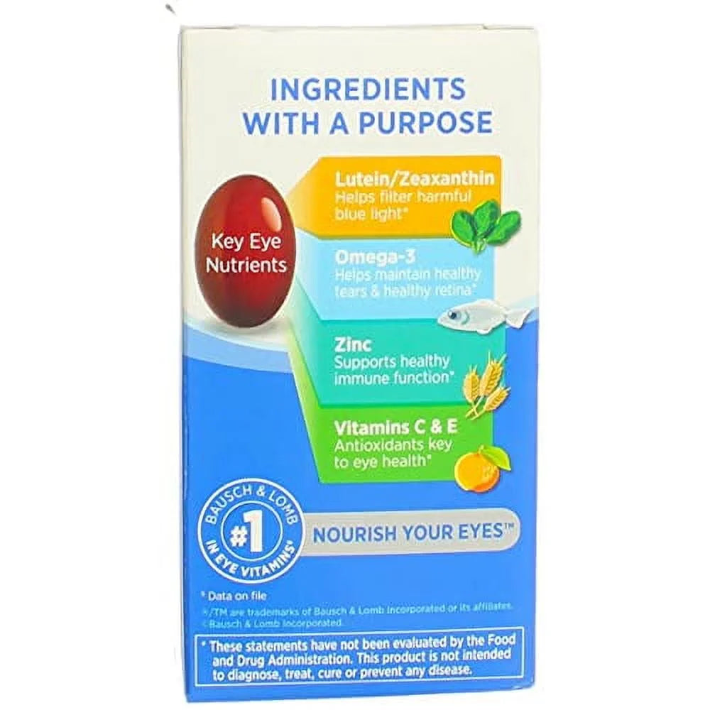 Ocuvite Adult 50+ Eye Vitamin & Mineral Softgels, 50 ea (Pack of 4) U50516