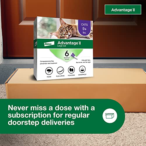 Advantage II Large Cat Vet-Recommended Flea Treatment & Prevention, 12-Month Supply H458
