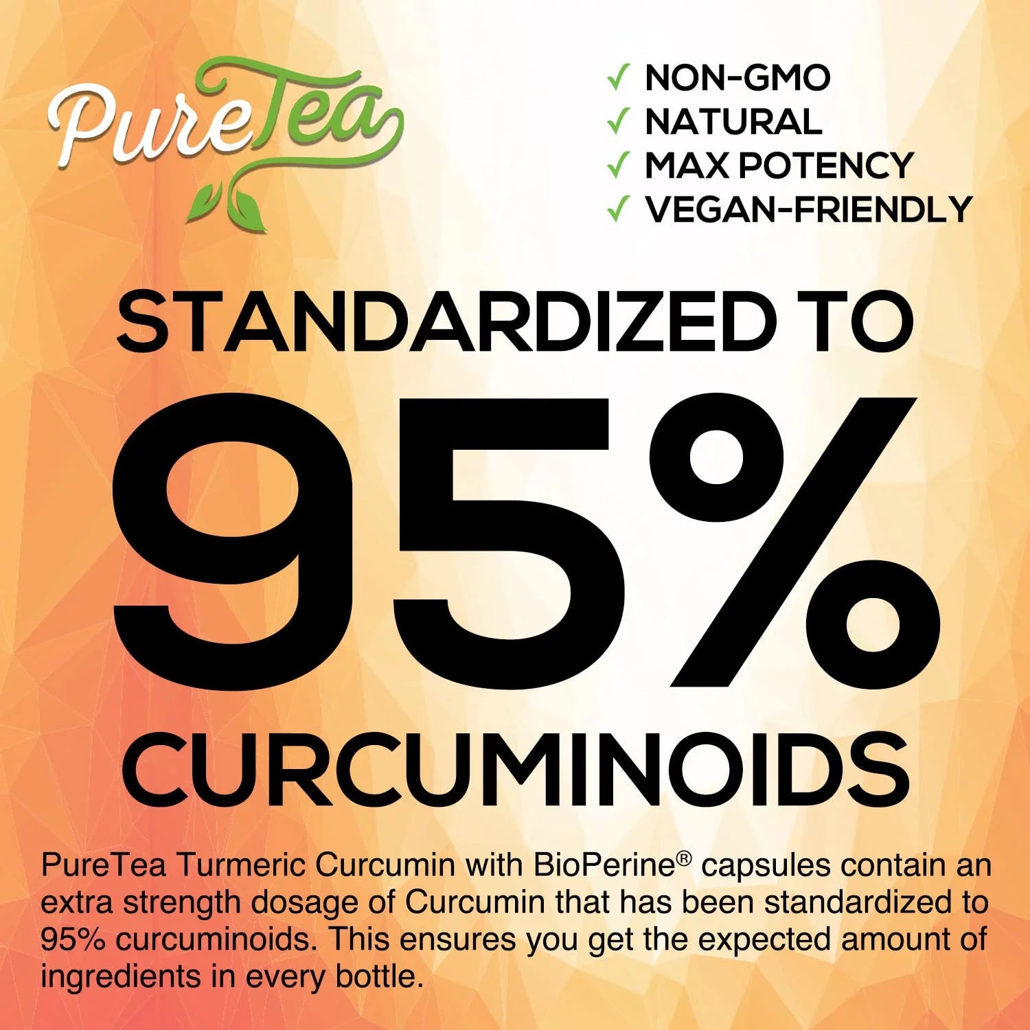 Turmeric Curcumin with BioPerine 1950mg, 95% Curcuminoids, Black Pepper, Non-GMO, 180 Capsules O183