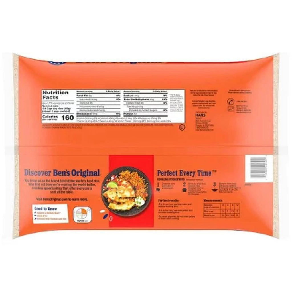 Ben'S Original Enriched Long Grain White Rice 12 Lbs W2554