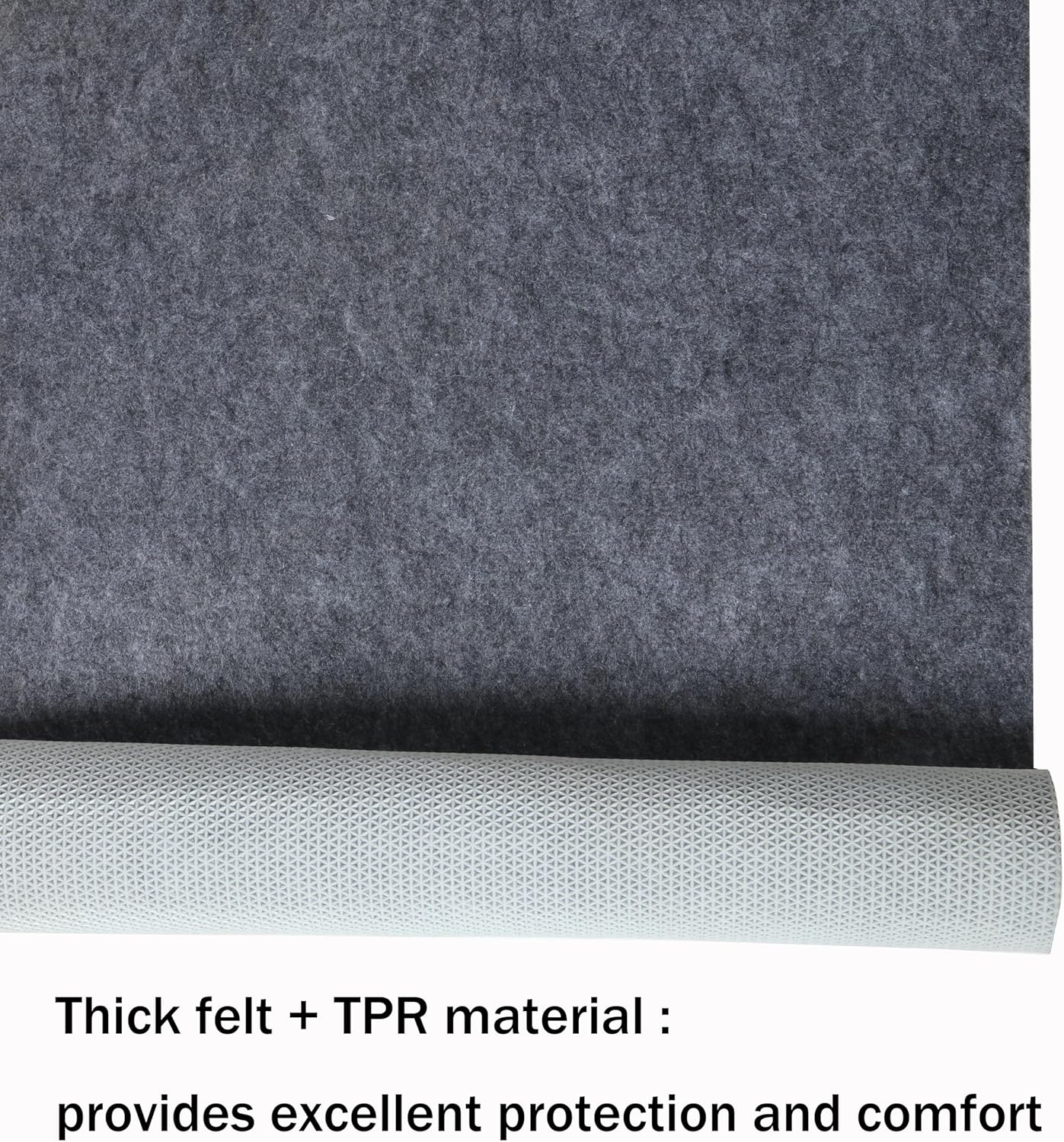 Waterproof Non-Slip Rug Pad 5x7 ft for Hardwood Floors A2412
