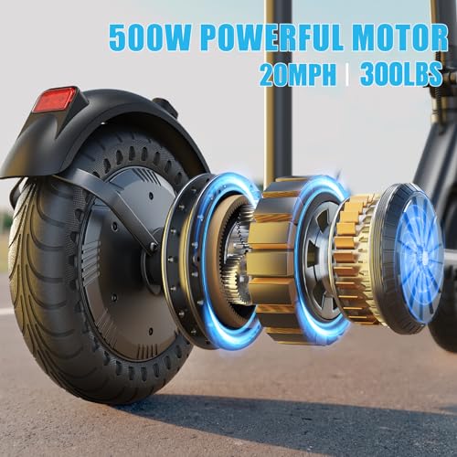 Caroma Electric Scooter for Adults, 500W, 20 MPH, 25 Miles Range, Foldable Y23443