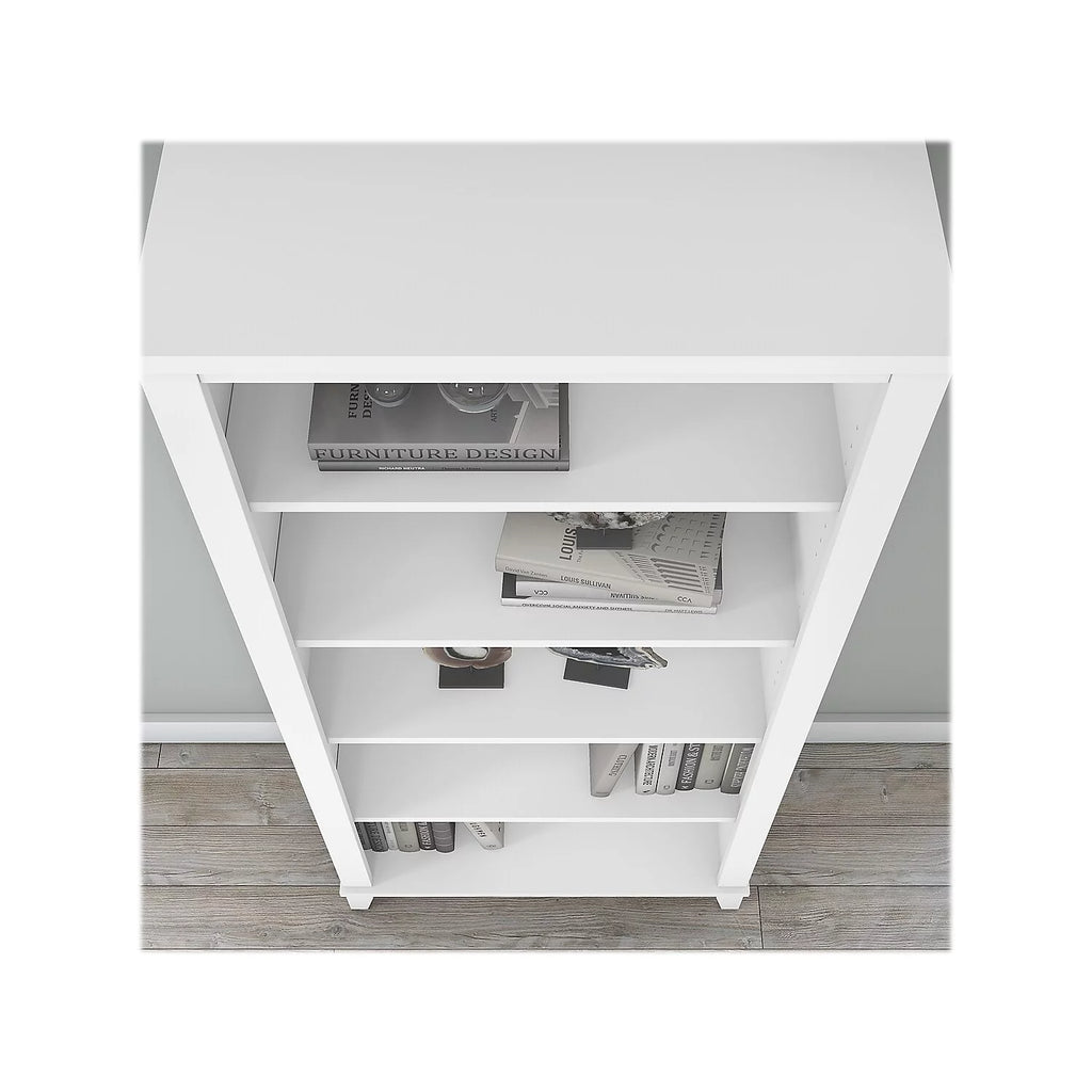 Bush Furniture Somerset 5 Shelf Tall Bookcase White U387859