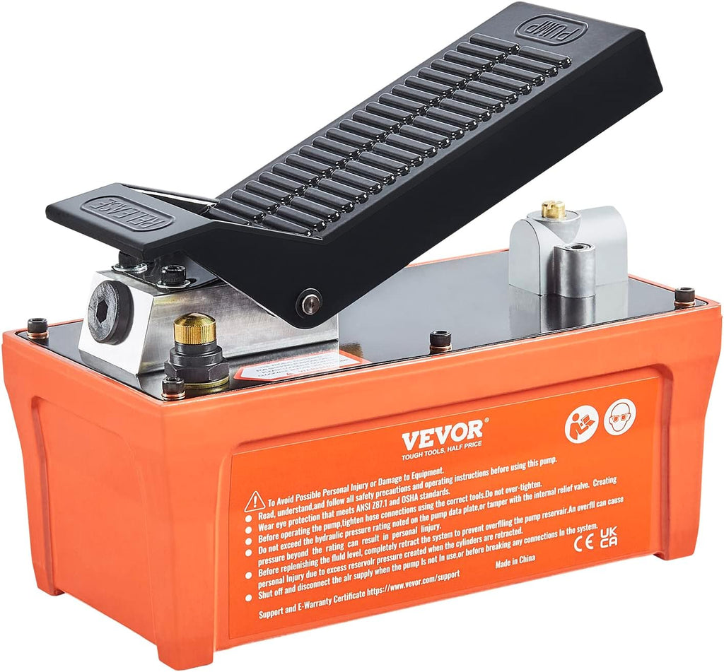 VEVOR Air Hydraulic Pump 10000 PSI Foot Actuated for Auto Body Frame Machines W43688