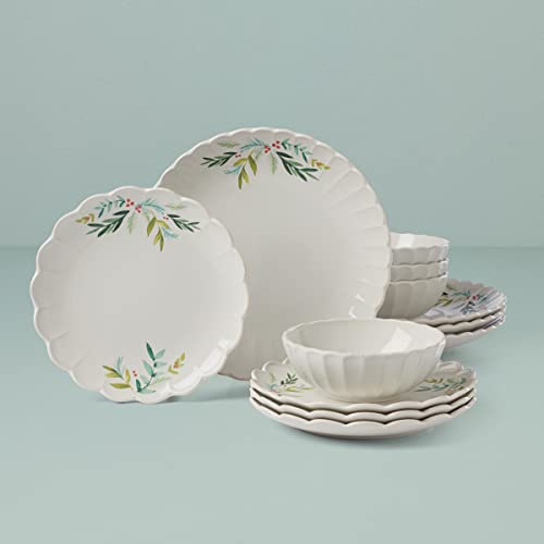 Lenox French Perle Berry 12-Piece Dinnerware Set, White W2496