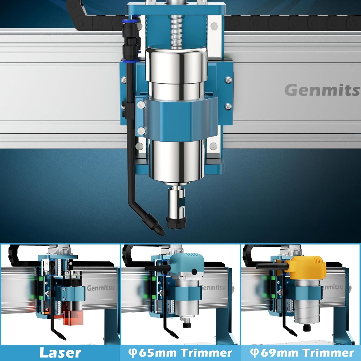 Genmitsu 3030-PROVer MAX CNC Router Machine with 710W Spindle Motor A411523