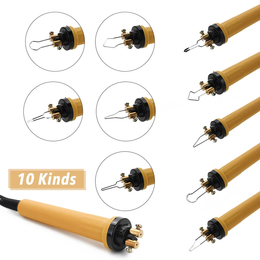 Nebublu Wood Pyrography Pen Burning Machine Tool Set with Adjustable Temperature J853048