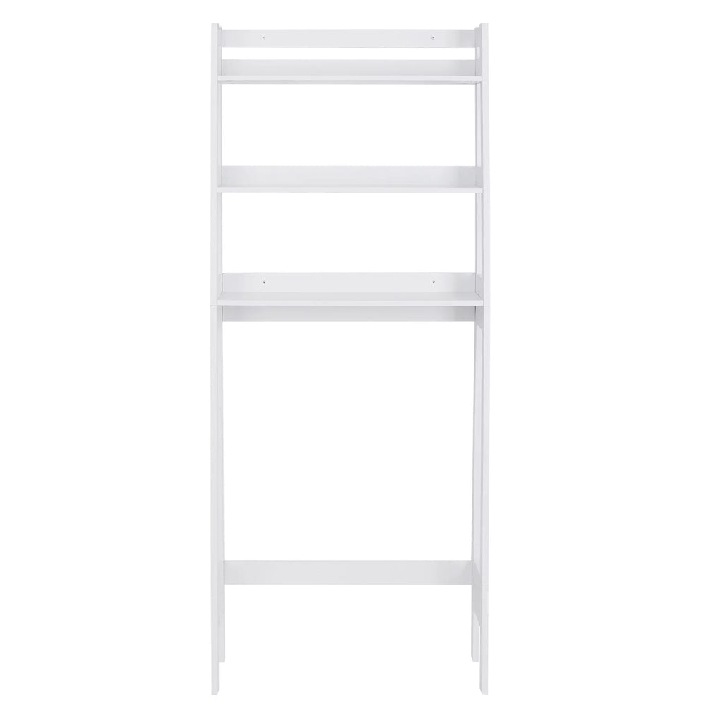 ZENY Over-The-Toilet Storage Shelf 3-Tier Wooden Bathroom Organizer White F420371