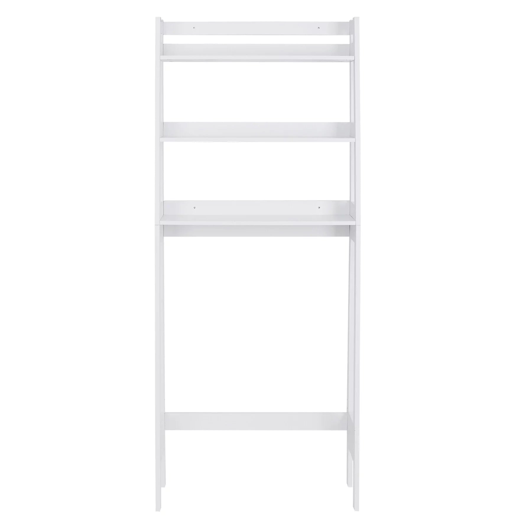 ZENY Over-The-Toilet Storage Shelf 3-Tier Wooden Bathroom Organizer White F420371