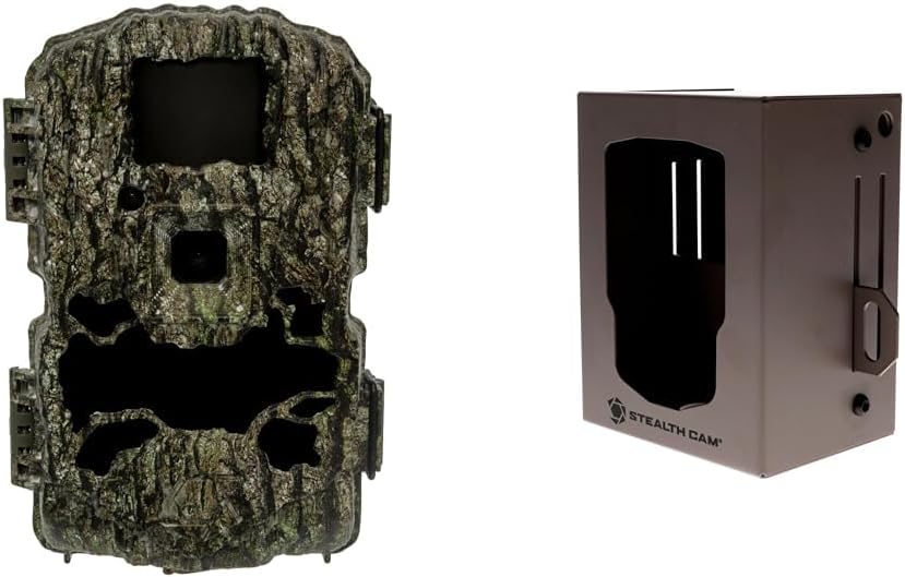 Stealth Cam GMAX32 32MP 1080P Video Hunting Trail Camera with Large Security Box