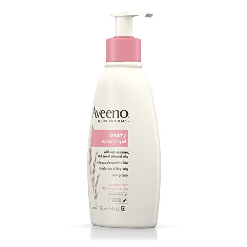 Aveeno Creamy Oil Daily Body Moisturizer, Non-Greasy, 12 fl. oz F934