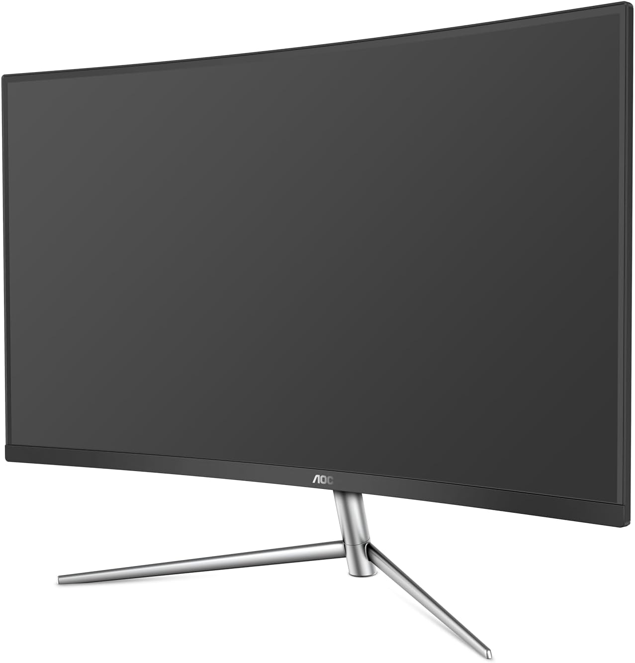 AOC C32V1Q 31.5" Full HD Curved Monitor, 75Hz, Frameless, Black Y567