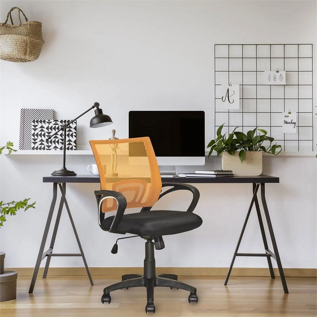 UrbanPro Contemporary Mesh Back Swivel Office Chair Orange P5237