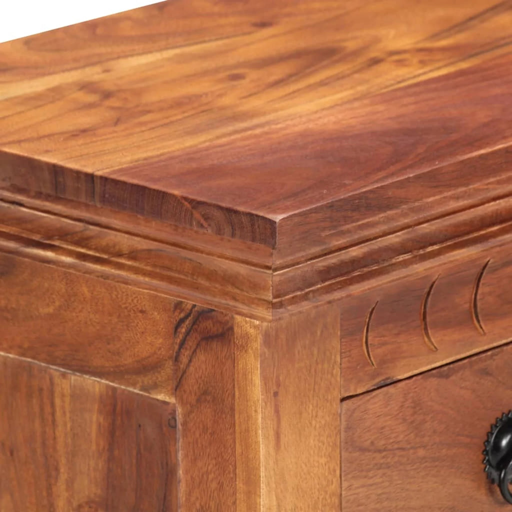Dcenta Wooden Sideboard Cabinet with 4 Drawers Acacia Wood I968482