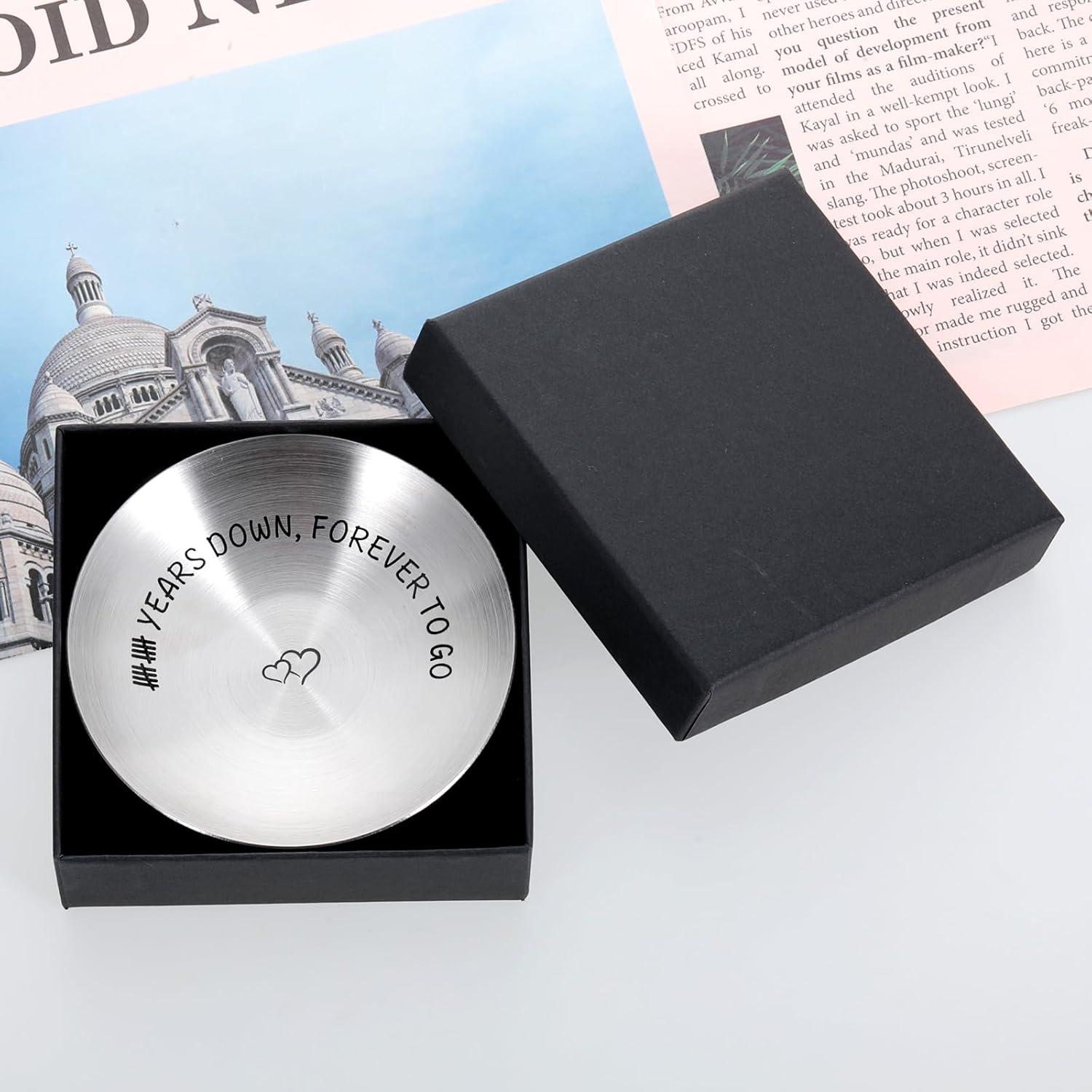 10 Year Anniversary Ring Holder Gift for Wife Husband I518084